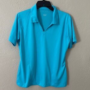 Women’s Nike Performance Golf Shirt, Blue, Large (12/14)